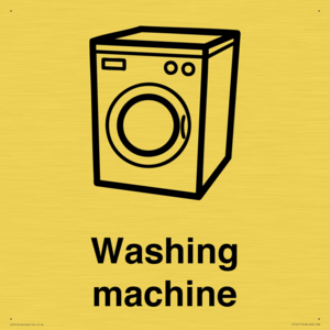 Dementia washing machine sign